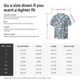 thumbnail image 5 of Balery Blue Bathroom Camisa Casual de Manga Corta con Botones para Hombre, Texturizada, Estilo Cubano, para Playa, Verano-Large, 5 of 5