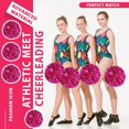 thumbnail image 6 of LINLIN Cheer Pom Pom, Cheerleading Pom Poms, Premium Metallic Pom Poms Set Cheering Hand Flowers Handle Dance Pom Poms Cheering Squad Pompoms for Football Basketball Cheers, 6 of 7