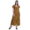 thumbnail image 2 of Moomaya Robe Longue Maxi pour Femmes à Manches Courtes, Robe Formelle/décontractée avec Poches P-TTG, 2 of 6