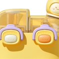 thumbnail image 3 of Kawaii Water Bottle Fashion Plastic Water Bottle with Straw and Adjustable Strap for Outdoor Sports Travel Vitality Yellow 530ml, 3 of 4