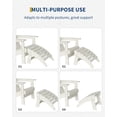 thumbnail image 2 of Adirondack Ottoman, HDPE Outdoor Footrest for Adirondack Chair,All-Weather Resistant for, Backyard, Patio, Poolside, Deck, White, 1 pc, 2 of 7