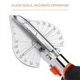thumbnail image 3 of 45-135 Degree Angle Shear Miter Cutter Multifunctional PVC PE Plastic Pipe Scissors Hand Shear For Housework Home Decor Plumbing Tile Decoration, PVC Pipe, Quarter Circle red and black, 3 of 5