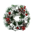 thumbnail image 2 of Red Christmas Wreath For Front Door Gold Window Wall Door Christmas Decorations 2024 Garland Ornament Guirnalda Navidad, 2 of 6