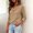 Khaki, variant on Cowl Neck Tops for Women Soft Knit Long Sleeve Casual Blouse Smart Casual Everyday Shirts for Trendy Coat or Alone Blue 2XL