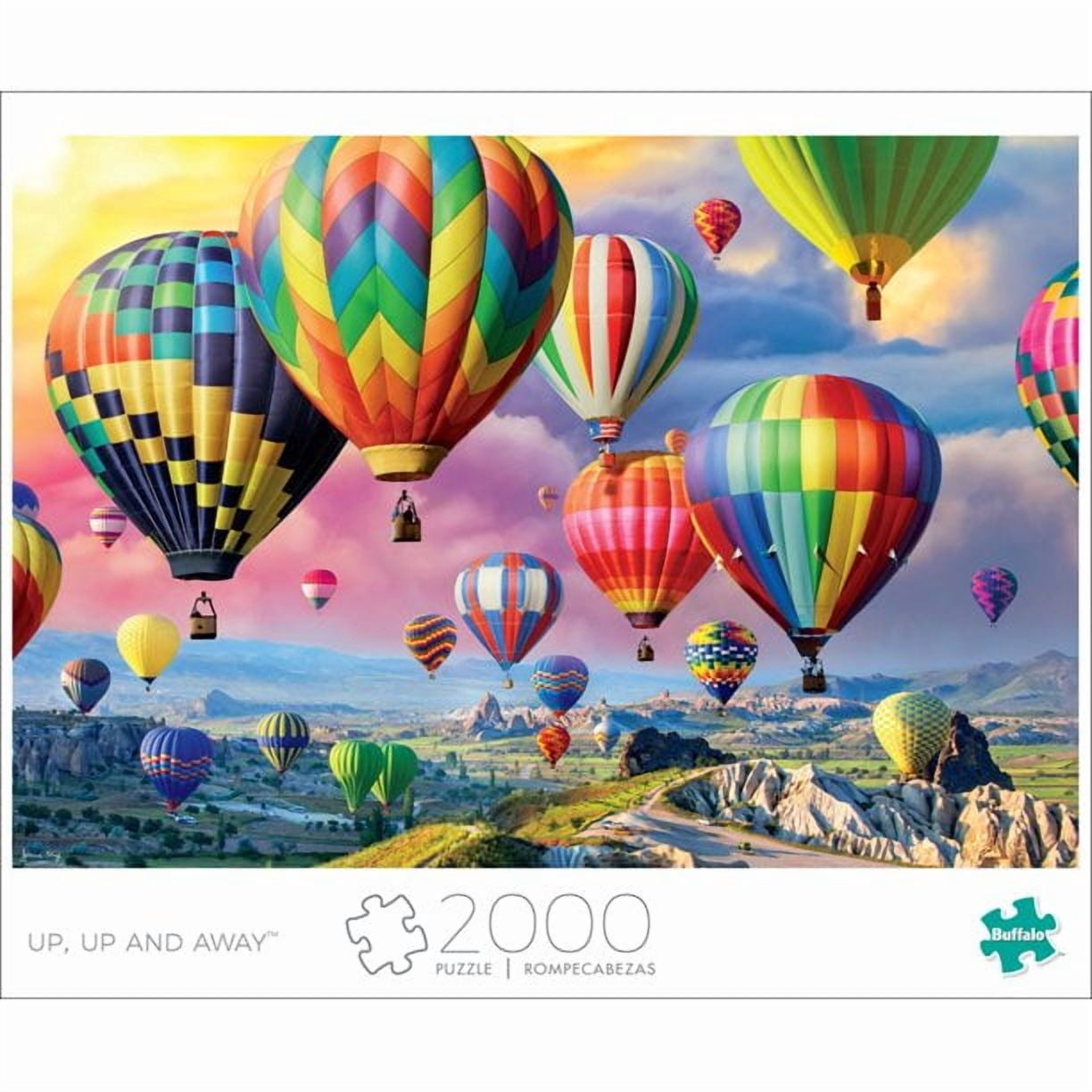 Buffalo Games Up, Up and Away 2000-Piece 38.5 x 26.5-Inch Interlocking Jigsaw Puzzle for Adults Ages 14+