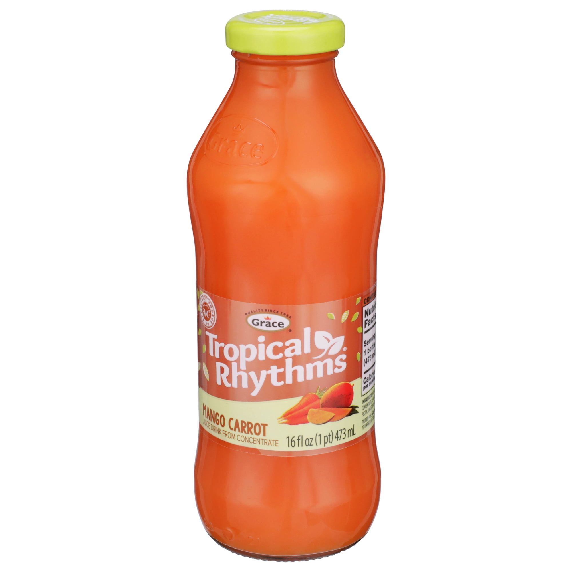 Grace Tropical Rhythms Mango Carrot Juice 16 fl oz Bottle