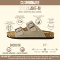 thumbnail image 3 of Cushionaire Lane Cork Footbed Mens Sandals, Adjustable Buckle Comfort Slides for Men, Genuine Leather Insole Summer Sandals Men Footwear, 3 of 19