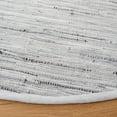 thumbnail image 3 of SAFAVIEH Rag Robynne Striped Cotton Area Rug, Grey, 6' x 6' Round, 3 of 10