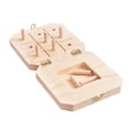 thumbnail image 3 of Tablero sensorial de madera con 9 agujeros, herramienta versátil de madera, agarre cómodo, tablero de clavijas abatible para entrenamiento, para, 3 of 9