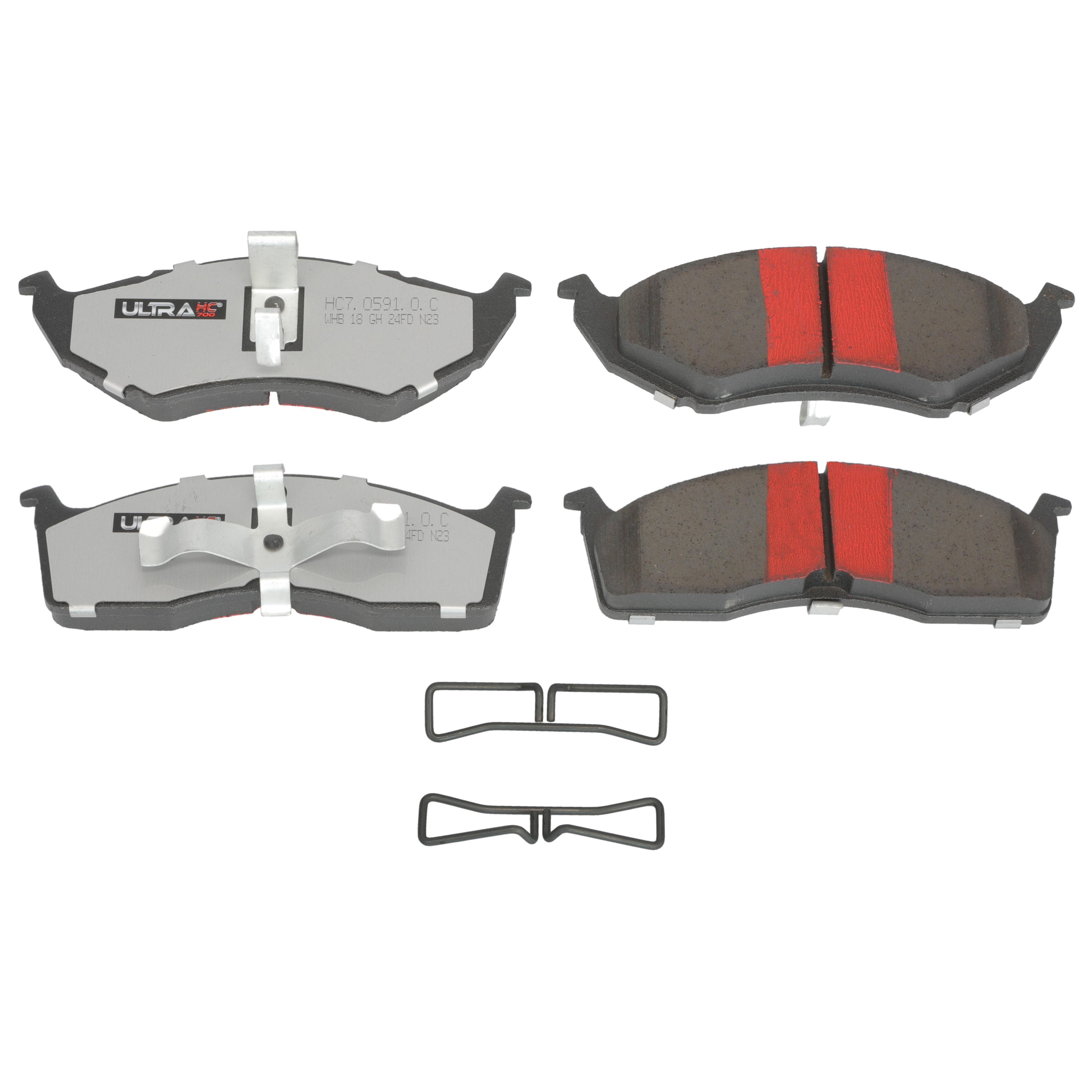 UltraHC 700 Brake Pad Set, Front HC7.0591.0.C, Dodge Caravan 2000-1996