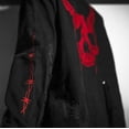 thumbnail image 3 of Chaqueta de Mezclilla con Estampado de Calavera y Estilo Hip-Hop, 3 of 3