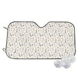 thumbnail image 2 of Lsque Purple Flower Rabbit Car Windshield Sun Shade | Accordion Folding Style Auto Shade for Car Truck SUV Van | Blocks UV Rays Sun Visor Protector | Medium, 2 of 7