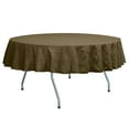 thumbnail image 1 of Ultimate Textile (3 Pack) Embroidered Pintuck Taffeta 60-Inch Round Tablecloth Burnt Gold, 1 of 3