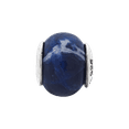 thumbnail image 2 of Sodalite Stone Charm .925 Sterling Silver Antiqued Reflection Beads, 2 of 5