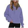 thumbnail image 1 of WEAIXIMIUNG Chandails en Molleton Graphiques pour Femmes Robe Chemise à Boutons Manches Longues Poches Taille Couleur Unie Longueur Midi, 1 of 5