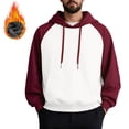 thumbnail image 2 of Yiaimeir Unisex Casual Pullover Hoodie Long Sleeve Raglan Sweatshirt Soft Comfortable Drawstring Hooded Top for Everyday Wear, 2 of 4