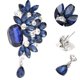 thumbnail image 5 of Broches, Broches Portátiles De Flores De Cristal De Imitación Azul De 2,5 Pulgadas Para Mujeres Para Uso Diario Para Fiestas De Vacaciones ANGGREK FC1511, 5 of 8