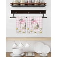 thumbnail image 3 of Blue Easter Bunny Kitchen Dish Towels for Drying Dishes Set of 3, Spring Daisy Modern Pink Buffalo Plaid Waffle Weave Microfiber Hand Tea Bathroom Towels Quick Dry & Absorbent Towel 15.7x23.6, 3 of 7