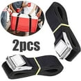 thumbnail image 2 of 2Pcs Heavy Duty Luggage Strap Belts Tie Down Rope W/Cam Buckle For Car Rack Roof, 2 of 10