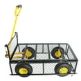 thumbnail image 5 of Sesslife 660lbs Collapsible Wagon, Beach Carts with Big Wheels, Heavy Duty Folding Utility Garden Wagon, Portable Grocery Cart, All Terrain Universal Wheels Wagon Cart, JA4056, 5 of 9