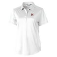 thumbnail image 2 of Women's Cutter & Buck White Morehouse Maroon Tigers Prospect Textured Stretch Polo, 2 of 3