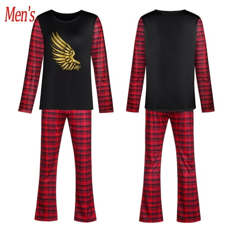 

Ovzne Valentine s Man Women Adults Blouse Tops Pants Family Clothes PajamasPrints Set