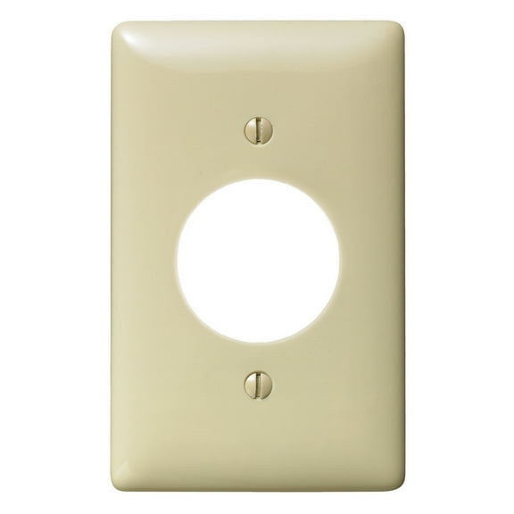 Hubbell Wiring 1.6 Single Receptacle Plate Nylon Ivory NP720I