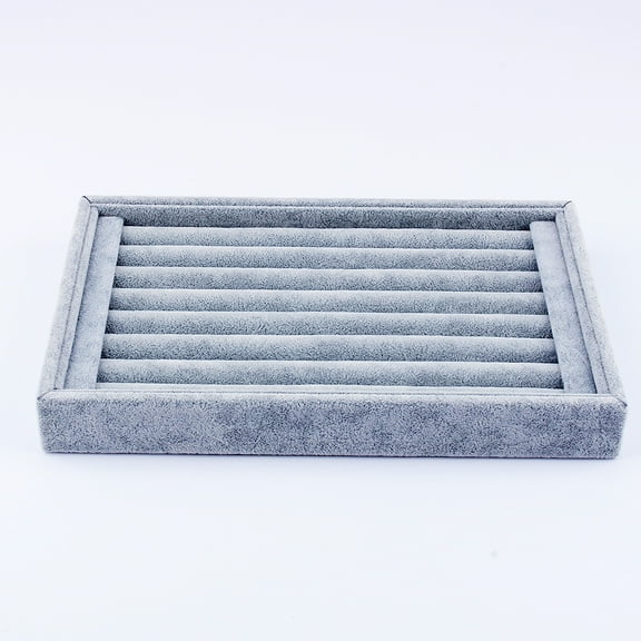 MGAXYFF Ejoyous Ring Display Jewelry storage box, Velvet, Gray