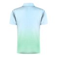 thumbnail image 4 of Yyeselk Golf Shirts for Men Short Sleeve Button Gradient Print Moisture Wicking Shirt Fashion Lapel Summer Athletic Tennis T Shirts Light Blue02 XXL, 4 of 4