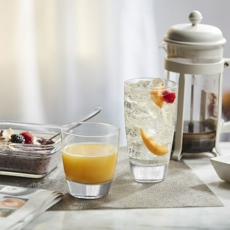Classic Gloss - Libbey Classic 16-Piece Tumbler and Rocks Glass Set