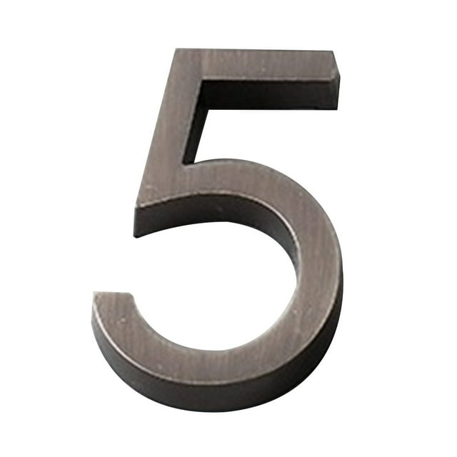Billuyoard Señales de puerta de entrada 3D de plástico para Hotel, placas de dirección para interiores, placas para sala de reuniones, números, Decoración del hogar Número 5 Billuyoard HA064875-05B