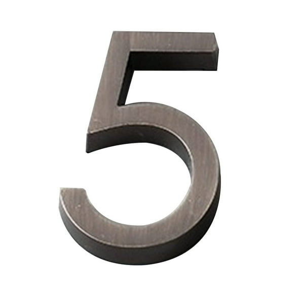 Hotel Plastic 3D Entrance Door Signs Room Bedroom Building Indoor Address Plaques Plates Meeting Room Numeral Household Accessories Number 5