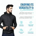 thumbnail image 4 of Men's Performance Full Zip Hoodie Long Sleeve Hood for Athletes, Pack of 12, 4 of 6