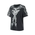 thumbnail image 2 of Diconna Hauts d'Été Décontractés Gothiques pour Femmes Manches Courtes Col Rond Motif Vintage T-shirt Ample, 2 of 9