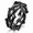 Black, variant on Men’s Stainless Steel Interlaced Thorn Ring, Openwork Layered Design with Raised Spike Detail, Sizes 7-13, Gothic Statement Style for Concerts, Parties and Casual Outings, Birthday Gift