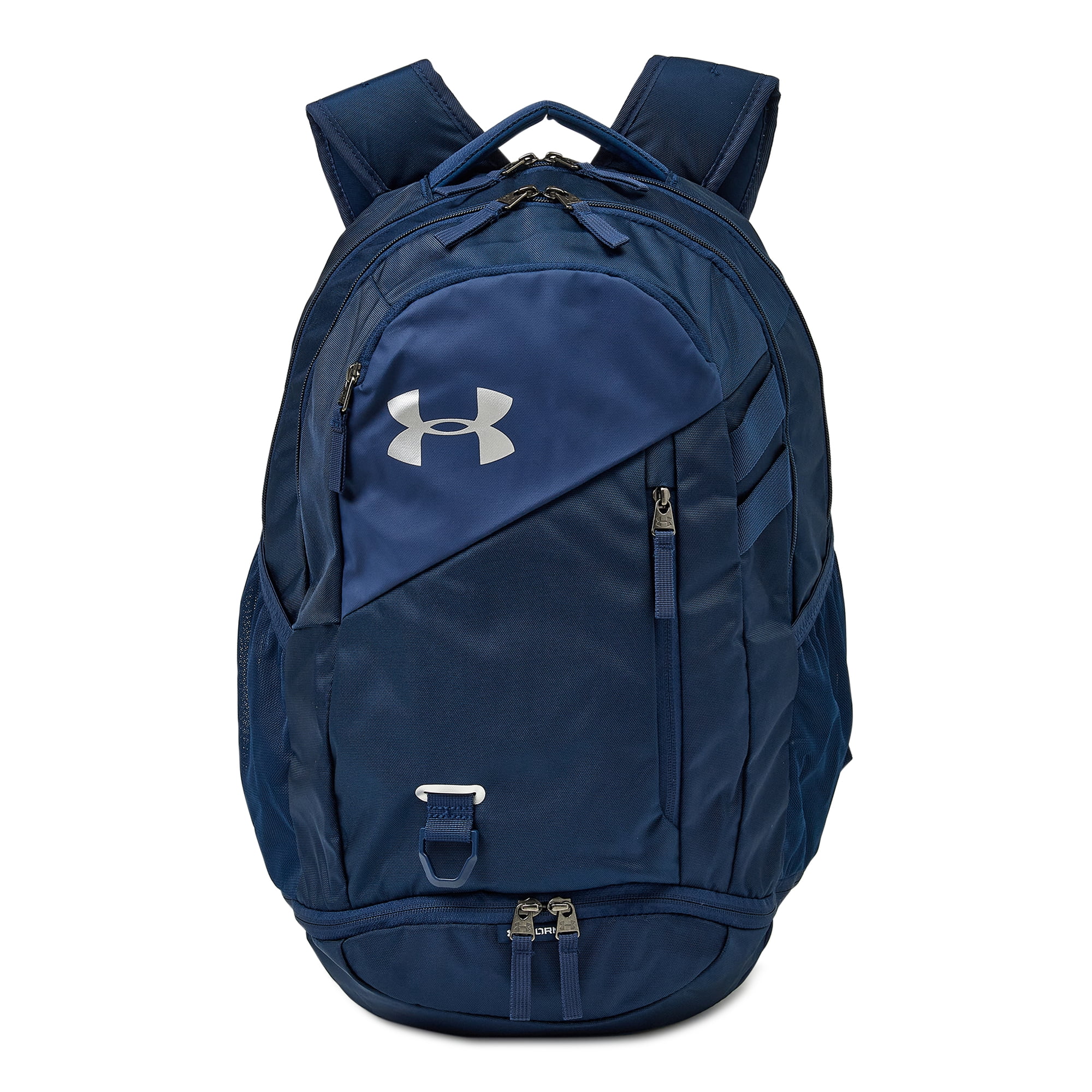 Under Armour Hustle 4.0 Unisex Adult Backpack Academy Blue Silver eX