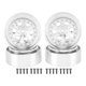 thumbnail image 1 of 4Pcs 1.3 Inch Aluminum Alloy 6 Hole Wheel Rims for Traxxas TRX4M 1/18 RC Crawler, Silver, 1 of 4