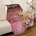 thumbnail image 4 of Yibo Sunflower Love Letter to My Daughter Blanket Flannel Soft and Comfortable Anti-static Bed Sofa Blanket, 4 of 4