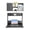 Grey, variant on ToppiJoy Folding Wall Mounted Desk, Solid Wood Floating Laptop Desk with Bookshelf for Living Room Coffee Shop Apartments (Grey)