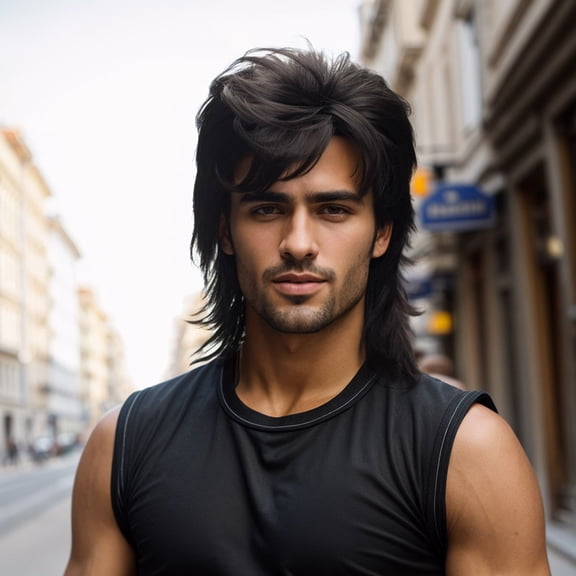 Retro 80s Stylish Wig For Men - Classic Hairpiece Accessory for Parties Easy to Wear with Appeal