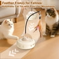 thumbnail image 2 of Cat Toys for Indoor Cats, Interactive Cat Toys With Laser and Feather Cat Wand, Automatic Cat Laser Toy, Rechargeable Automatic Moving Kitten Toys for Indoor Adult Cats/Kittens, 2 of 8