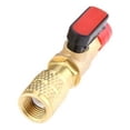 thumbnail image 1 of Adaptador de válvula de bola recta de refrigerante mho SAE de 1/4 "válvula de cierre para carga Cola Válvula de bola de refrigerante, 1 of 4