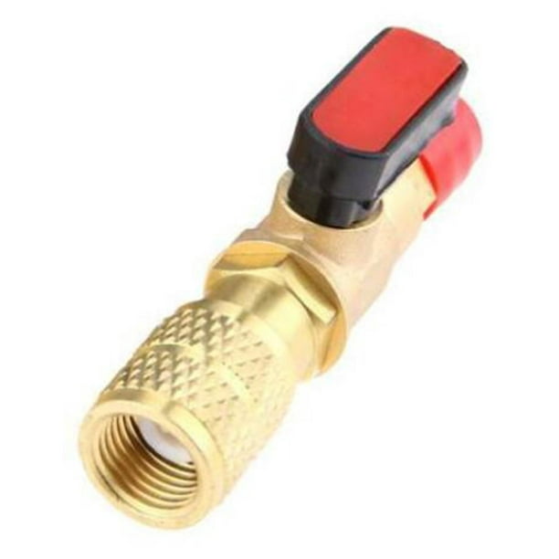 Válvula De Bola Recta Para Refrigerante SAE De 1/4" Compacta Para Carga De CA HVAC R410 Sunnimix Válvula de bola de refrigerante