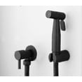 thumbnail image 1 of Wall Mounted Manual Bidet Faucet Set Home Bathroom Faucet Set (black), 1 of 4