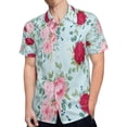 thumbnail image 4 of High Quality Hawaiian Shirts for Men Short Sleeve Aloha Beach Shirt Floral Summer Casual Button Down Shirts Blouses I9GJC8, 4 of 7