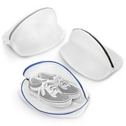 EEEkit 3Pcs Shoe Washing Bags Fit up to Mens Size 14, Zipper Mesh Laundry Bag for Sneaker Sock Bra