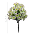 thumbnail image 3 of 1 Pack UV Resistant Faux Floral Shrub Potted, Realistic Fake Plants with Planter, Decorative Topiary Plant for Outdoor, Indoor, Porch, Garden, Patio Decor (White), 3 of 6