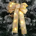 thumbnail image 2 of Luminous Christmas Bow Pendant Snowflake Moose Printed Bow Christmas Tree LED Ribbon Bow, 2 of 6