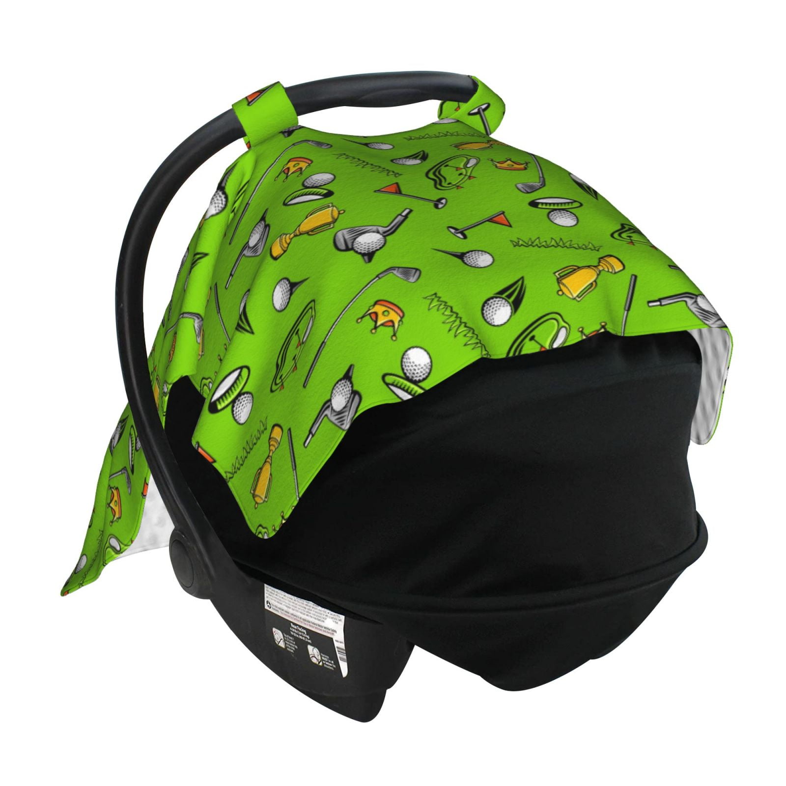 Car Seat Cover Baby - Golf Sport Club Breathable Infant Car Seat Cover for Baby Carseat, Lightweight Comfort Baby Essentials Must Haves Newborn Stuff for Girl Boy