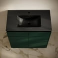 thumbnail image 4 of St. Tropez 36" Freestanding Bathroom Vanity in Green Oak with Black Sink Top, 4 of 6